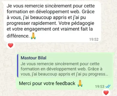WhatsApp Feedback Bilal